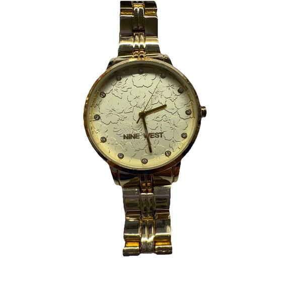 Lot Of 5 Assorted Women’s Wrist Watches Gold Tone Bling All Working main image 4